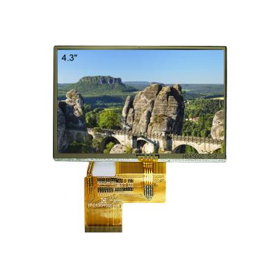 China 4.3 inch resolution 480 x 272 IPS color LCD module sticking capacitive touch screen 4.3 inch for sale