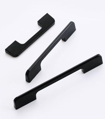 China American Vintage Minimalist Extra Long Black Color Style Zinc Alloy Drawer Pull Handle for sale