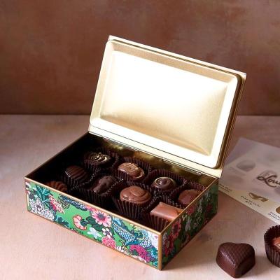 China Food Custom print novel chocolate tin box luxury tin chocolate box louis sherry chocolate tin box for sale