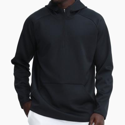 China Autumn And Winter Men's New Trend Half Zipper Sports Windproof Loose Casual Hoodie for sale