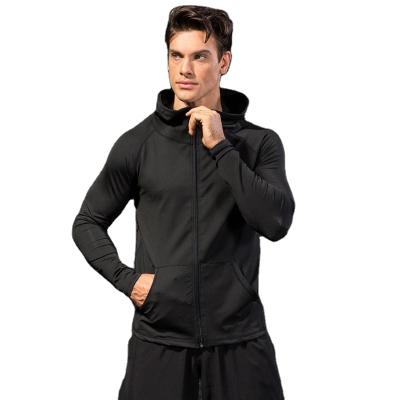 China 2021 Autumn Winter Men's Long Sleeve Fitness Running Quick Dry Coat Anti-Wrinkle Sport Coats Casual Zipper Hoodie for sale