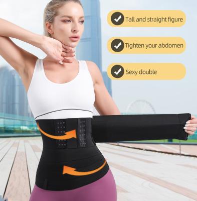 China Breathable Waist Trainer Women's Joint Fitness Exercise Belt Buckle Row Yoga Tight Waist Straps With A Hook for sale