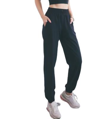 China 2021 High Buttocks Casual Loose Exposure Peach Women's Pants Women's High Waist Hip Fitness Yoga Sweatpants Breathable Slim Pants for sale