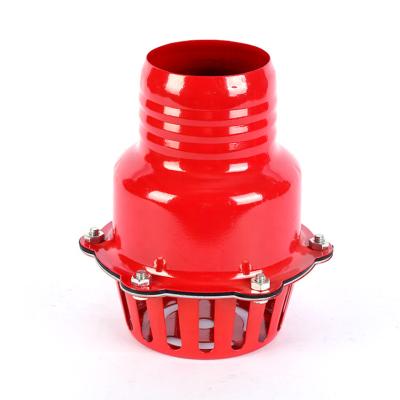 China Water 4 Inch Zinc Water Pump Valve Plastic Color Plated Paint Bottom Suction Valve for sale