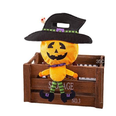 China Kindergarten Kids Halloween Candy Bag Witch Pumpkin Trick Or Treat Spooky Praying Sugar Packaging Bags Kids Party Handle Gift Bag for sale