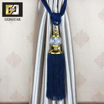 China Convenient To Use… Wholesale Durable Crystal Tieback Curtain Tassel Ball Accessory Hanging Curtain for sale