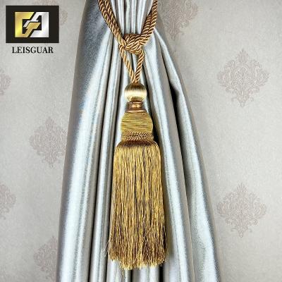 China Convenient to use...Roman Lace Fringe Fabric Trim Durable High Quality Ball Tieback Curtain Elegant Tassel for sale