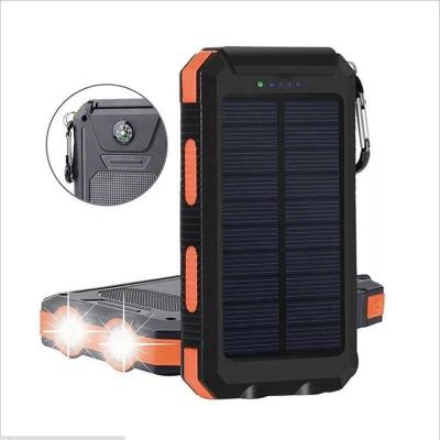 China Fast Charge Support PSE Certified Factory Model 10000mAh Large Capacity Private Outdoor Three-proof Solar Power Bank for sale