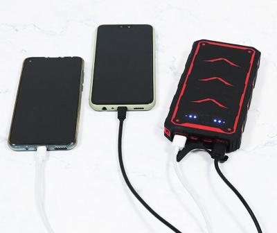 China Support 10000mah fast carregador charging powerbank solar portatil led solar cell telefono magnetico powerbank for sale