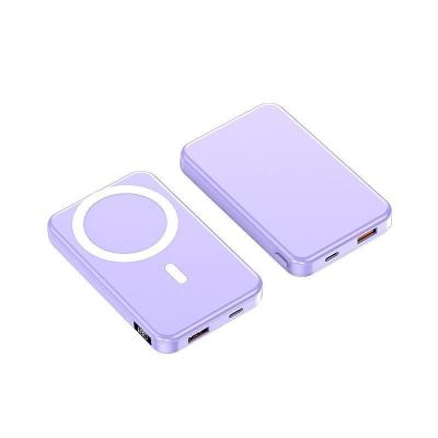 China Support 10000mah fast sensitive color magnetische powerbank wireless magsafe charging for iphone 14 pro max for sale