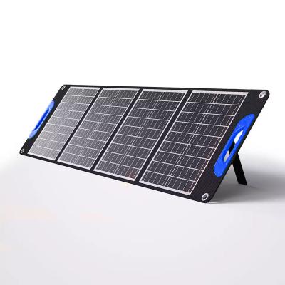 China Oxford Fabric ABS ETFE Solar Panel For Portable Power Stations With Emergency Kickstand Adjustable Foldable Solar Power Off Grid Supplies for sale