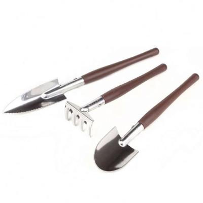 China 3pcs Mini Garden and Bonsai Garden Tool Kit Stainless Steel Garden DIY Tools for sale