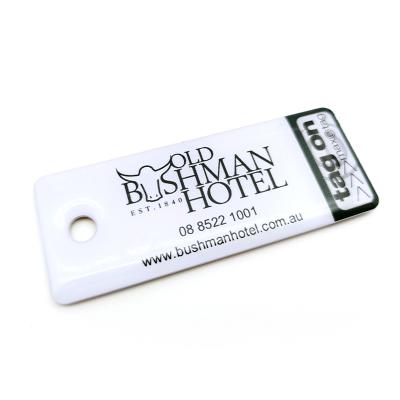 China Waterproof / Waterproof 13.56MHz QR Code Printing Custom Design RFID Passive NFC Key Chain Epoxy Key Fob for sale