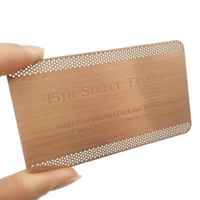 China 85*54mm Waterproof/Waterproof Personalized CustomLaser Engraving DIY ODM Premium Stainless Steel Business Metal Card For Custom Model for sale