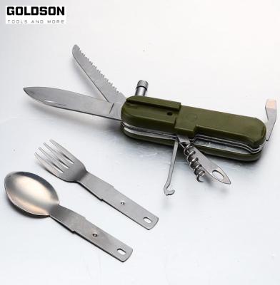 China Disposable Combination Camping Fork Knife Spoon Set for sale