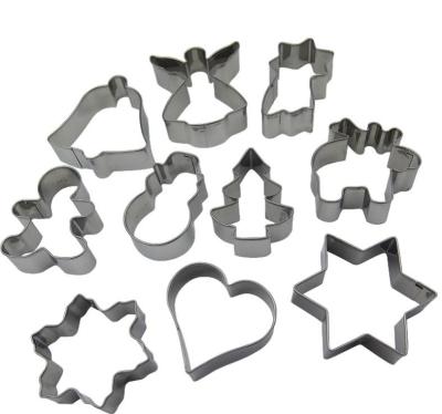 China Sustainable Bakeware Cookie Tools Stainless Steel Cake Cookie Molds Christmas Cookie Cutter Custom Cartoon Cake Cookie Cutter for sale