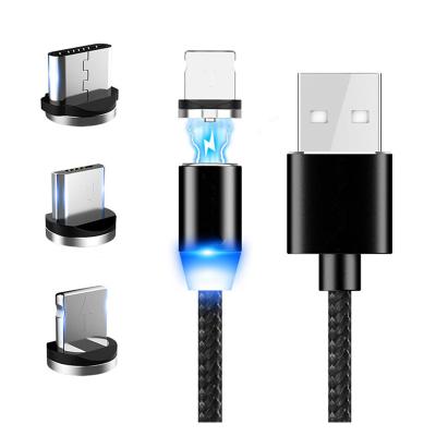 China Hot Selling Magnetic Mobile Phone Data Cables Manufacture 2A USB Micro Fast Charging Cable Mobile Phone Magic Data Line Android USB Data Cable for sale