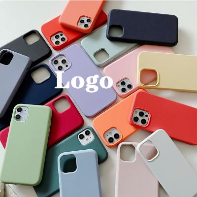 China 2021 original silicone liquid case for iphone 6 7 8 X original official logo, for iphone 11 silicone 12 pro silicon liquid case case logo for sale