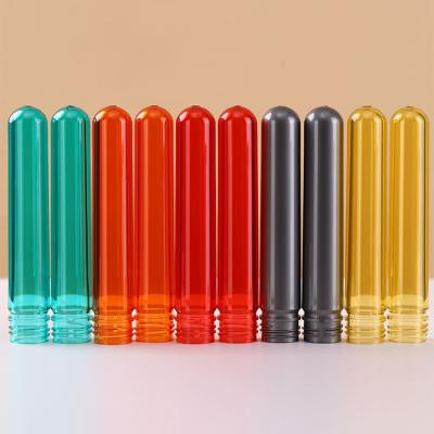 China PET bottles run Dongguan 28mm plastic neck PET preform bottle origin transparent for sale