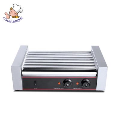 China 2021 Hotels New Product 7-Roller Hot Dog Roller Grill Machine Cart With Grill Sale for sale