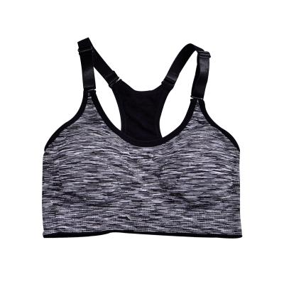 China QUICK DRY Plus Size Halter Y-String Strap Woman Tank Top Beauty Back Yoga Sports Tube Bra With Low Back Crop Cami Women's Pad Top for sale