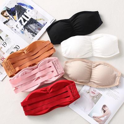 China QUICK DRY Sports Padded Bra Strapless Seamless Underwear for sale