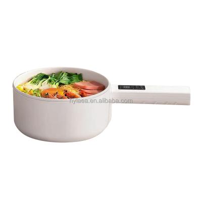 China Hot Selling Mini Stocked Pot 1.5L Electric Portable Hot Pot Cooking Woks For For Egg Fried Rice Ramen Oatmeal Steak Soup for sale