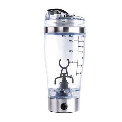 China 450ml USB Electric Viable Protein Shaker Cup 600ml With Powder Storage for sale