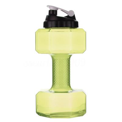 China Food Grade 2.2L Dumbbell Shape Sports Bottle Sustainable Outdoor Pink Water Bottle for sale