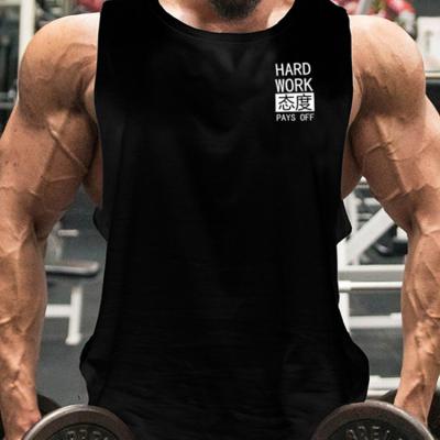 China Anti-pilling 2021 New Fashion Men Invest Cotton Customized LOGO Vest For Men T-shirt Muscle Sportswear Gym Vest Wearing Sleeveless Running for sale