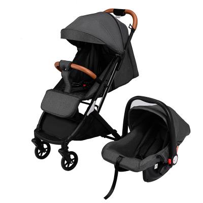 China One Hand Folding One Hand Fold 2 IN 1 Baby Stroller With Car Seat for sale