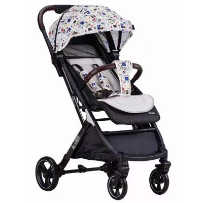 China Aluminum Stroller Aluminum Adjustable Hand Folding Stroller One Hand Speed ​​Folding Baby Stroller One Hand Activity Stroller for sale