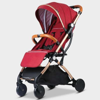 China One Hand Folding Lightweight Aluminum Baby Strollers One Hand Fold Baby Prams With Carry Handle for sale