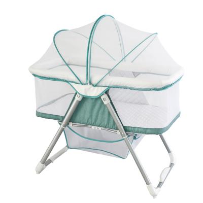 China Modern Multifunctional Folding Cradle for Baby Sleeping Bed and Light Weight with Net Baby Hutch for sale