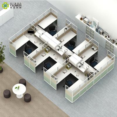 China Modern Call Center Cubicle Furniture Office Partition Workstation Suppliers Easy Installation Good Prices for sale