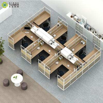 China Easy Installation Modern Office Partition Compartment Modular Workstation With Good Price for sale