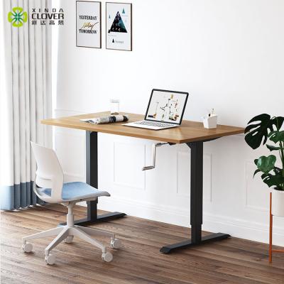 China (Height) Manual Adjustable Leg Height Table Standing Frame Adjustable Desk for sale