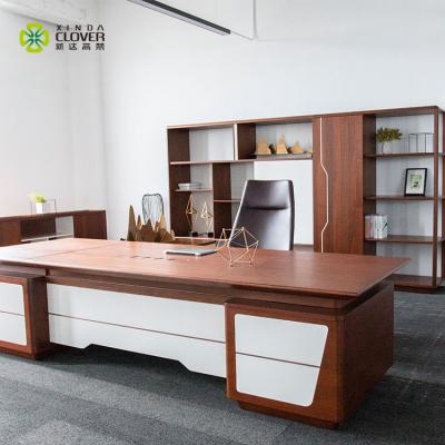 China China Office Furniture Modern Wood Luxury CEO Table Executive Desk for sale