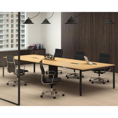 China Easy Setup Executive Modern 12 Person Metal Frame Conference Table for sale