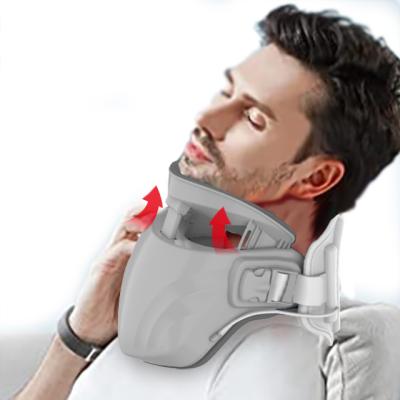 China Air Compression Neck Traction Device Infrared Heating Infrared Heating Portable Rechargeable Inflatable Therapy Instrument Cervical Traction Device for sale