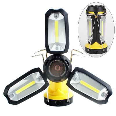 China Camping Light Torch USB LED Rechargeable Camping Folding Lantern for sale