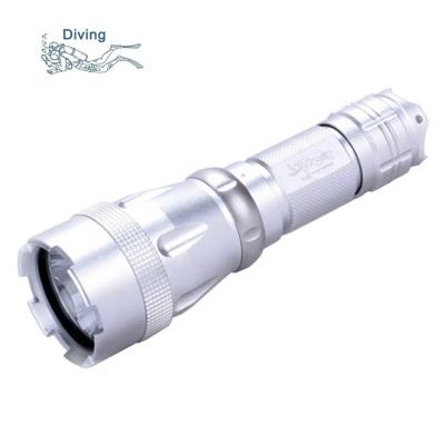 China IP68 Waterproof Diver Flashlight Underwater Flash Light 26650 LED Rechargeable Diving Torch for sale