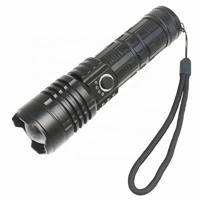 China Ultra Throw Distance 1KM LED Torch Aluminum 2000 Lumens Super Bright Zoom P50 Rechargeable Flashlights for sale