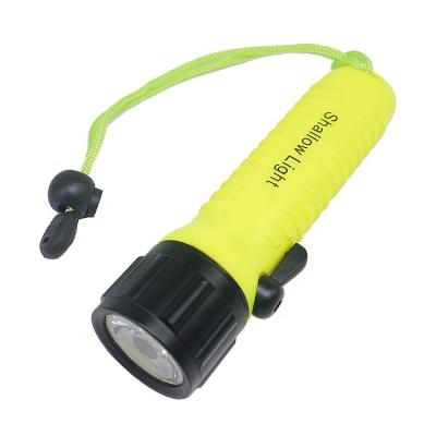 China IP68 LED Waterproof Torch Waterproof Diving Flashlight with Magnetic Control Switch for sale