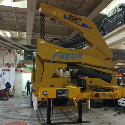 China Hot TRUCK CRANE MQH37A 14m semi-trailer side lifter crane for sale for sale