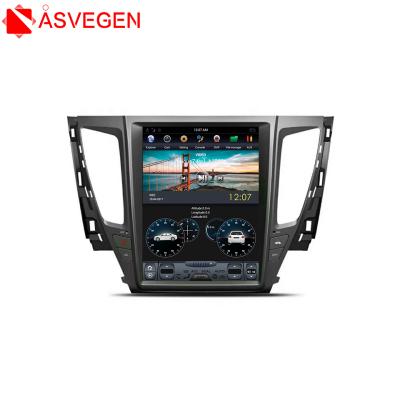 China Tesla Automotive Styling Vertical Screen Car DVD Player For Mitsubishi Pajero 2016-2018 With Car GPS Navigation for sale