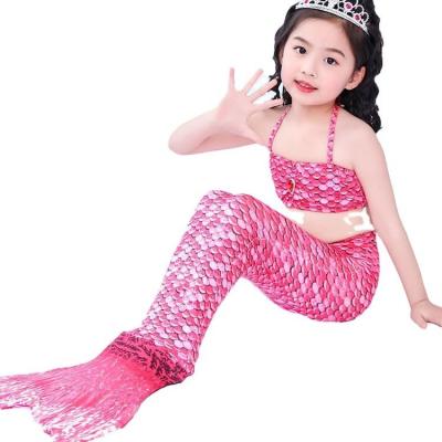 China Viable Swimwear Mermaid Kids High Waist Bikini Mermaid Kids Swimwear Custom Design Mermaid Kids Swimsuit Newly for sale