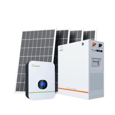 China 5kw Solar Battery Rosen Hybrid Solar Kit 5kw On Grid Inverter System With Storage Battery Cheap Price 83*46*20cm for sale