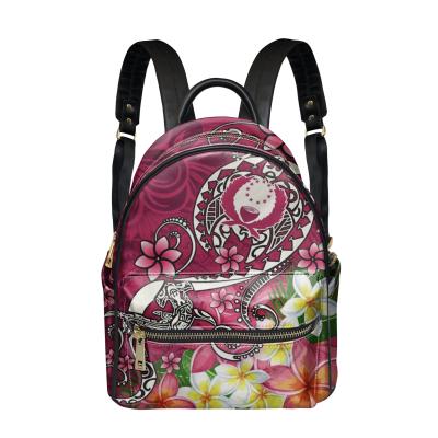 China Waterproof Women Backpack Schoolbag Polynesia Pohnpei Tribal Backpack For Women College Student Backpacks Famous Brands Wholesale Custom for sale