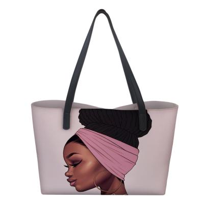 China Latest Fashion Purses And Handbags Melanin Poppin Pattern Tote Clips Ladies 2021 OEM Woman Bags Women Handbags Good Quality Wholesale for sale